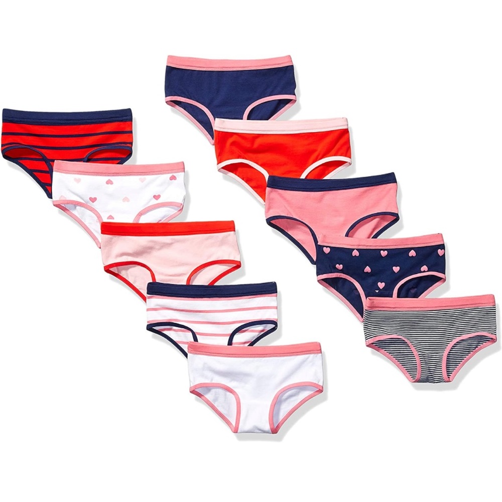 NWT✨ Amazon Essentials Girls' Hipster Underwear, Multipacks 🩲